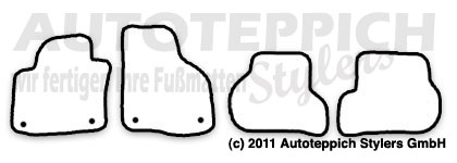 Das Schnittmuster für Fussmatten Skoda Octavia2_1Z_04-09